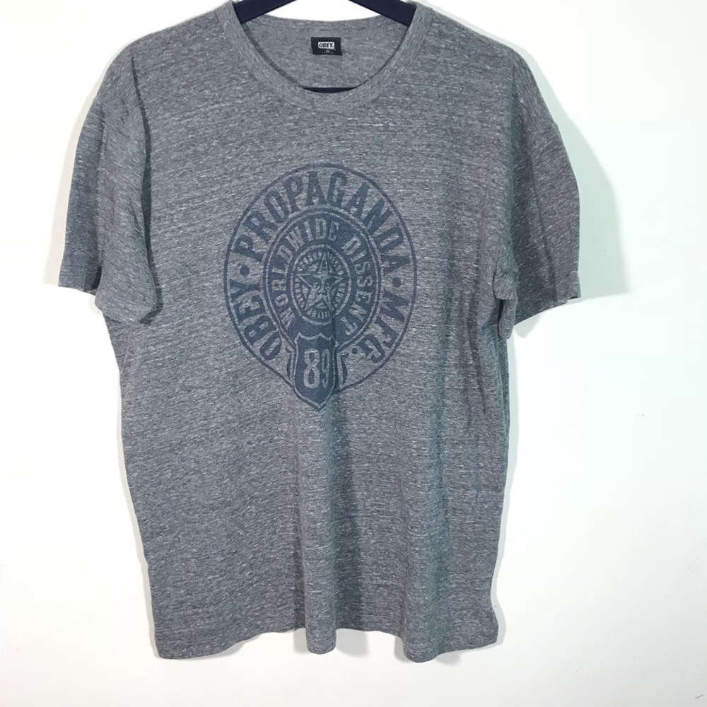 Obey propaganda Gray tee size XL